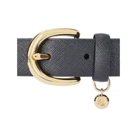 Charm Saffiano Leather Belt