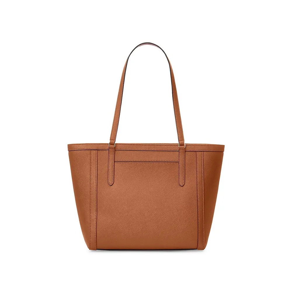 Crosshatch Leather Medium Clare Tote for Women