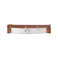 Turnlock Buckle Leather Belt