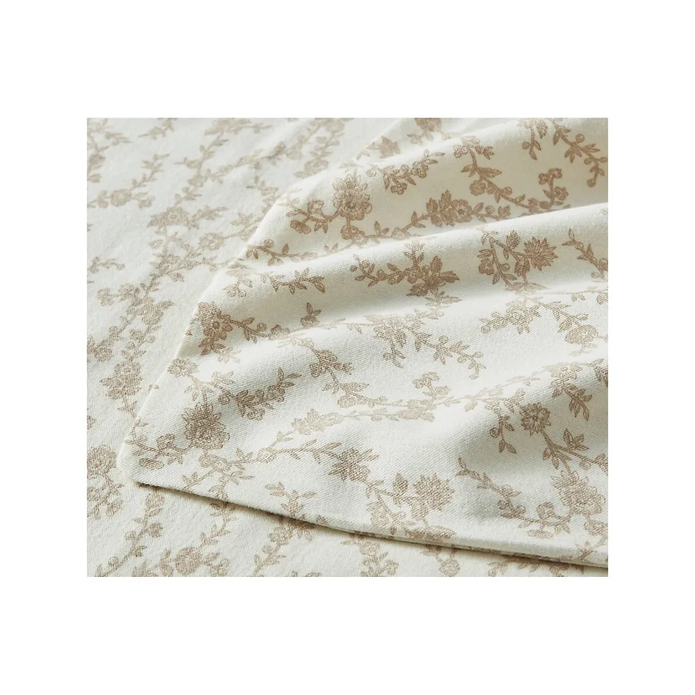 Victoria Cotton Flannel 4-Piece Sheet Set