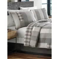 Fairview Striped Cotton 3-Piece Quilt Set