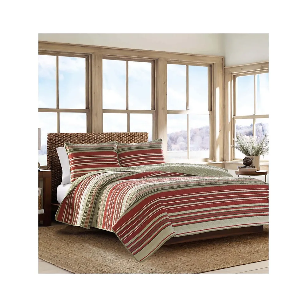 Yakima Valley Red 3-Piece Quilt Set