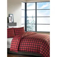 Mountain Plaid Cotton 3-Piece Comforter Set