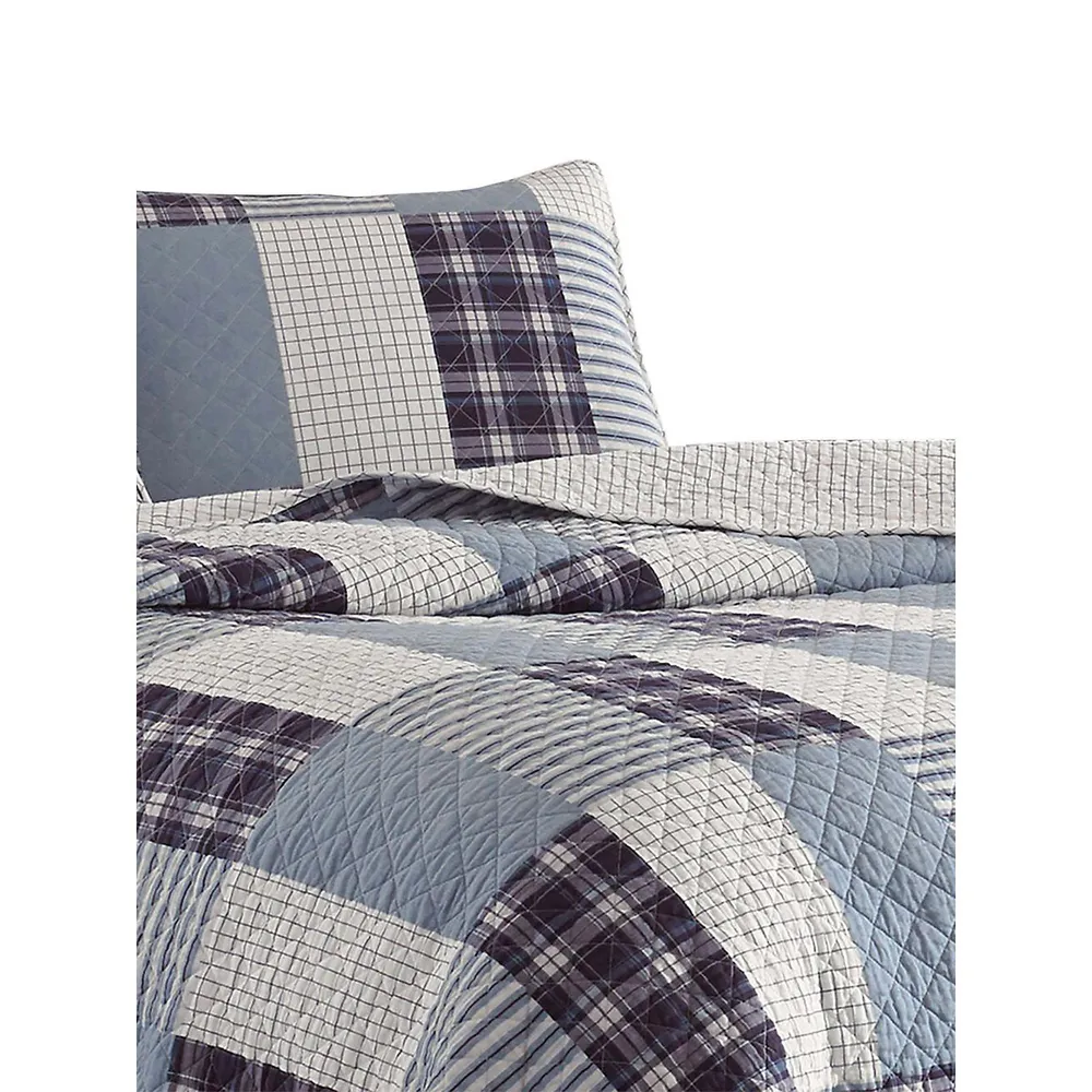 Camano Island Plaid 3-Piece Quilt Set