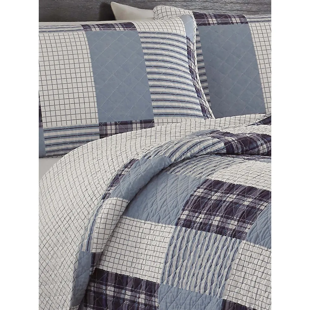 Camano Island Plaid 3-Piece Quilt Set