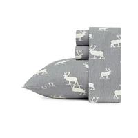 Elk Grove Cotton Flannel 4-Piece Sheet Set
