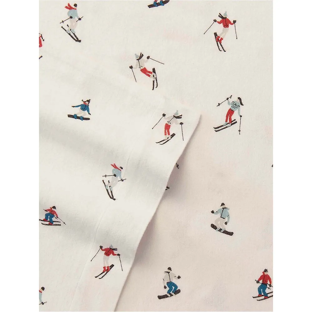 Ski Slope Cotton Flannel 4-Piece Sheet Set