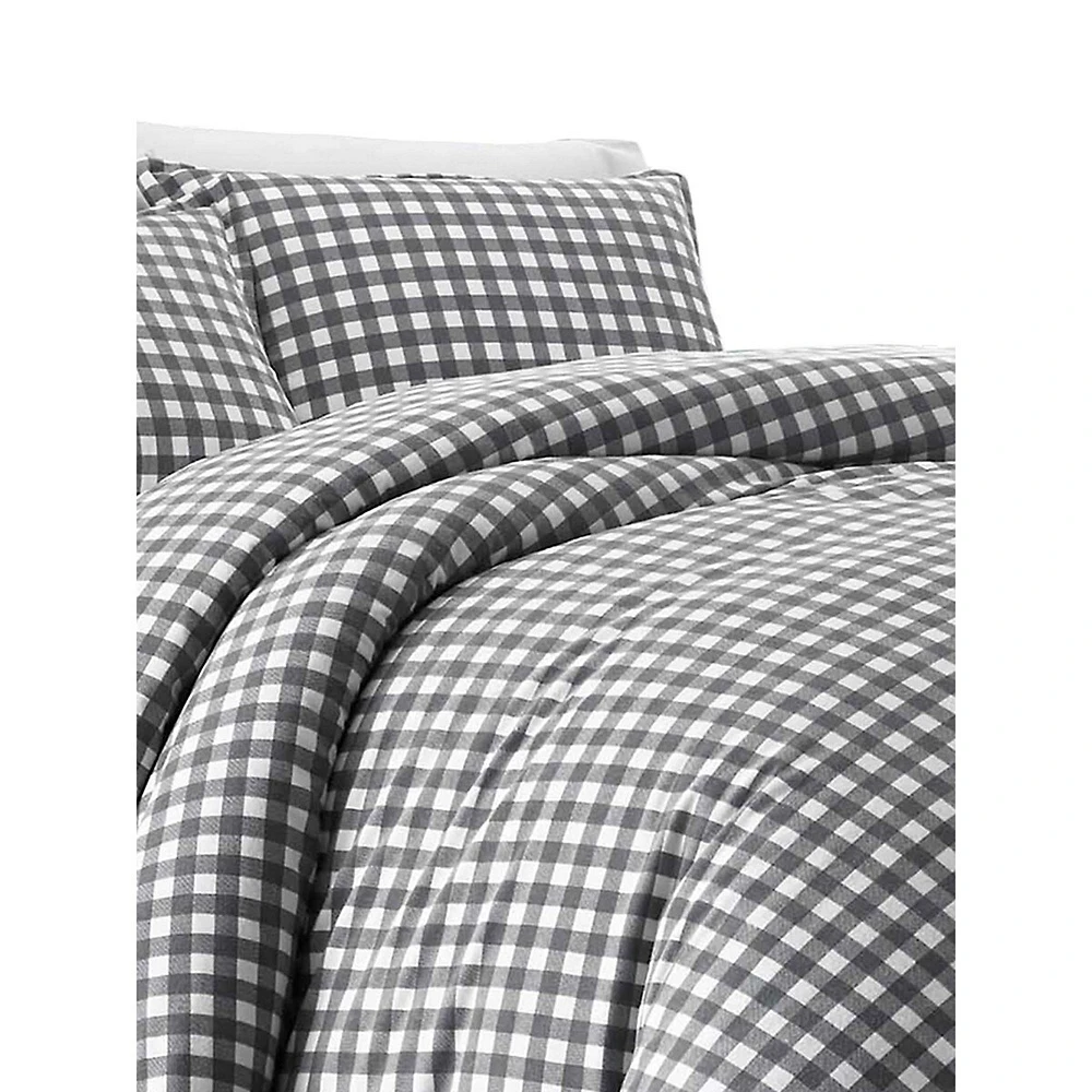 Preston Flannel 3-Piece Duvet Cover Set