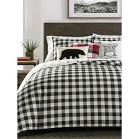 Mountain Plaid Cotton 3-Piece Comforter Set