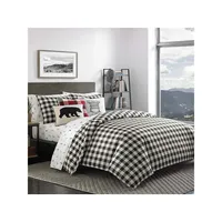 Mountain Plaid Cotton 3-Piece Comforter Set