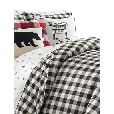 Mountain Plaid Cotton 3-Piece Comforter Set