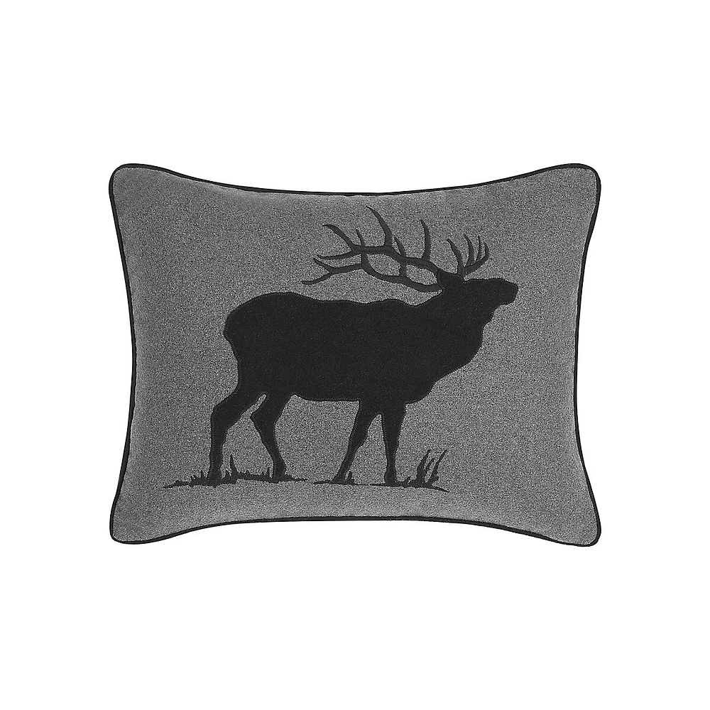 Coussin décoratif avec motif de cerf