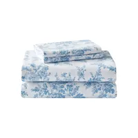 Ensemble de draps en finette coton Vanessa, 4 pièces