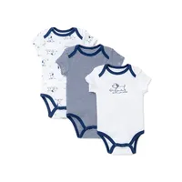 Baby's 3-Pack Fun Puppies Bodysuits