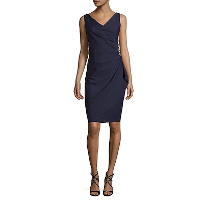 Ruched Sleeveless Dress