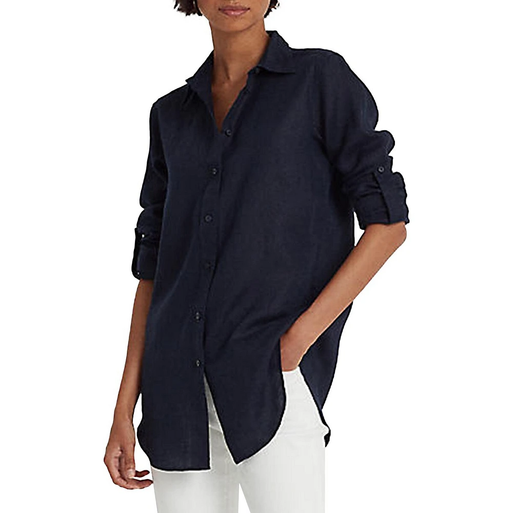 Relaxed-Fit Linen Shirt