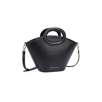 Amy V-Shape Structured Satchel Handbag