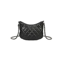 Eliza Diamond-Quilted Handbag With Chain