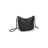 Eliza Diamond-Quilted Handbag With Chain