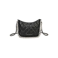 Eliza Diamond-Quilted Handbag With Chain