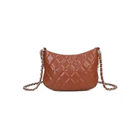 Eliza Diamond-Quilted Handbag With Chain