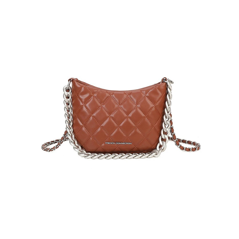 Eliza Diamond-Quilted Handbag With Chain