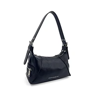 Myle Zip-Pocket Baguette Shoulder Bag