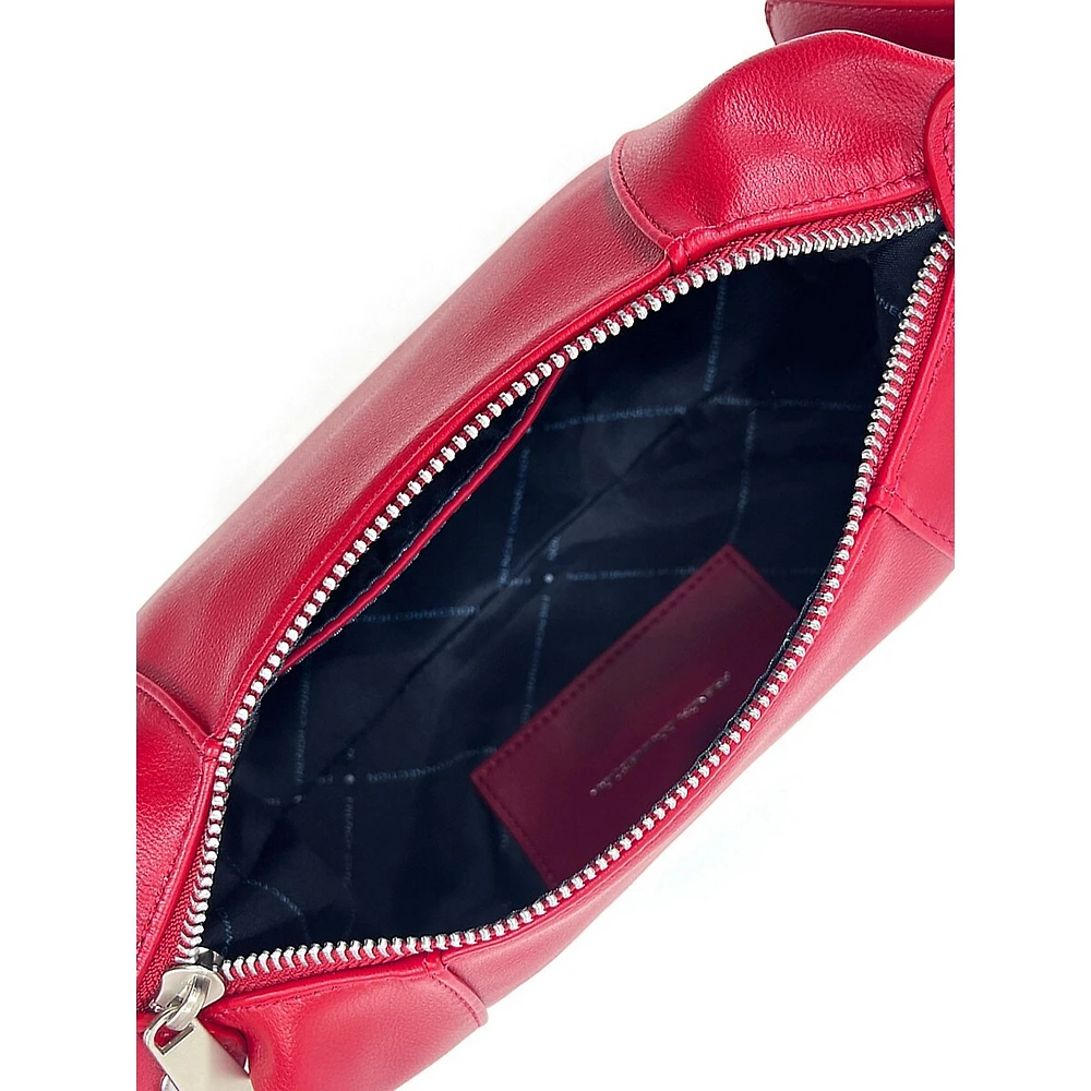 Myle Zip-Pocket Baguette Shoulder Bag