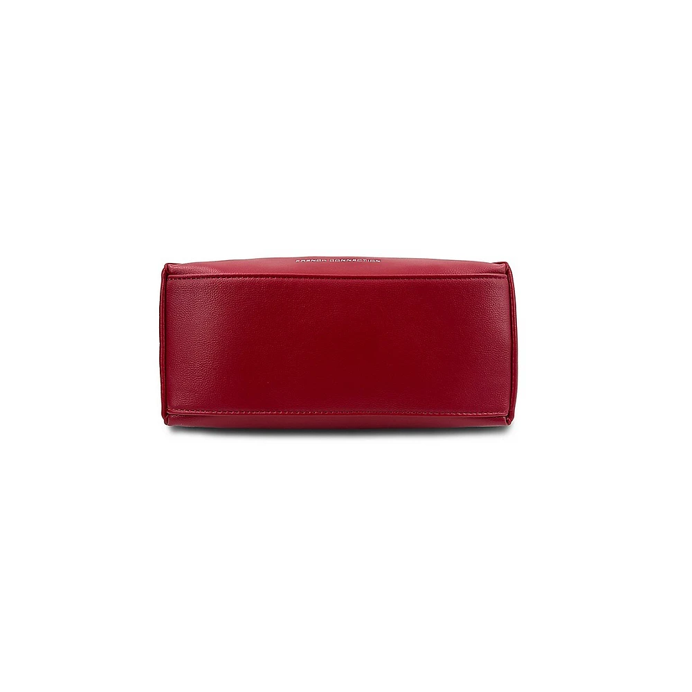 Myle Zip-Pocket Baguette Shoulder Bag