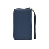 Chelie Pebbled Crossbody Wallet With Phone Pocket