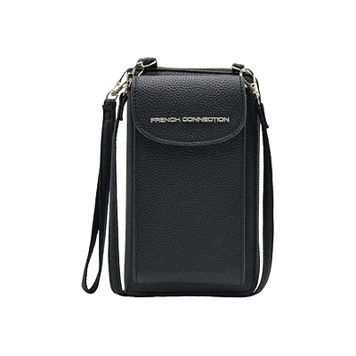 Chelie Pebbled Crossbody Wallet With Phone Pocket