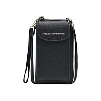 Chelie Pebbled Crossbody Wallet With Phone Pocket