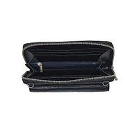 Den Croco Crossbody Wallet With Phone Pocket