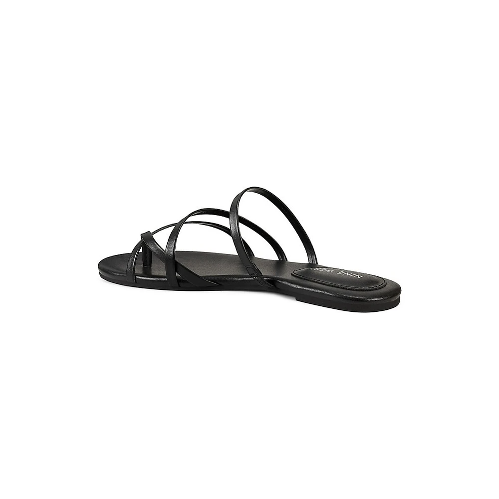 ​Benette 3 Leather Flat Sandals