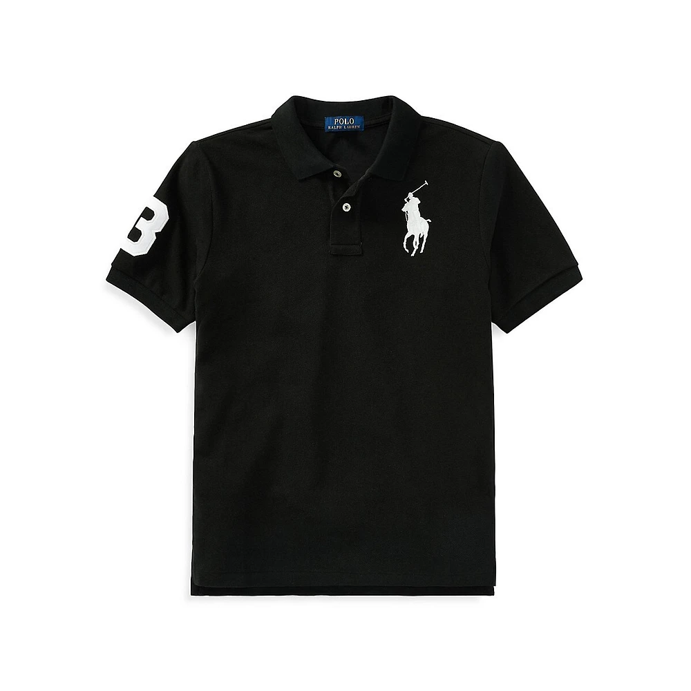 Boy's Cotton Mesh Polo Shirt