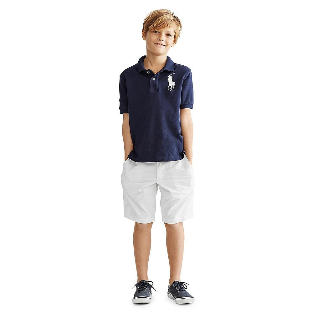 Little Boy's Cotton Mesh Polo Shirt