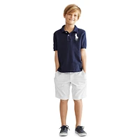 Little Boy's Cotton Mesh Polo Shirt