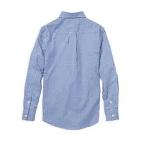 Boy's Button-Down Cotton Poplin Shirt