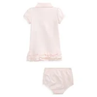 Baby Girl's Ruffled Polo Dress & Bloomer