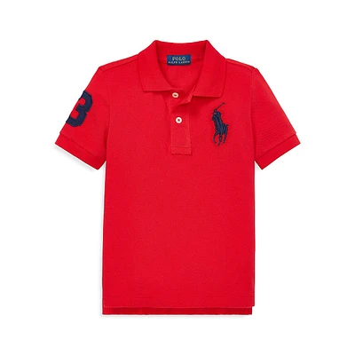 Little Boy's Cotton Mesh Polo Shirt