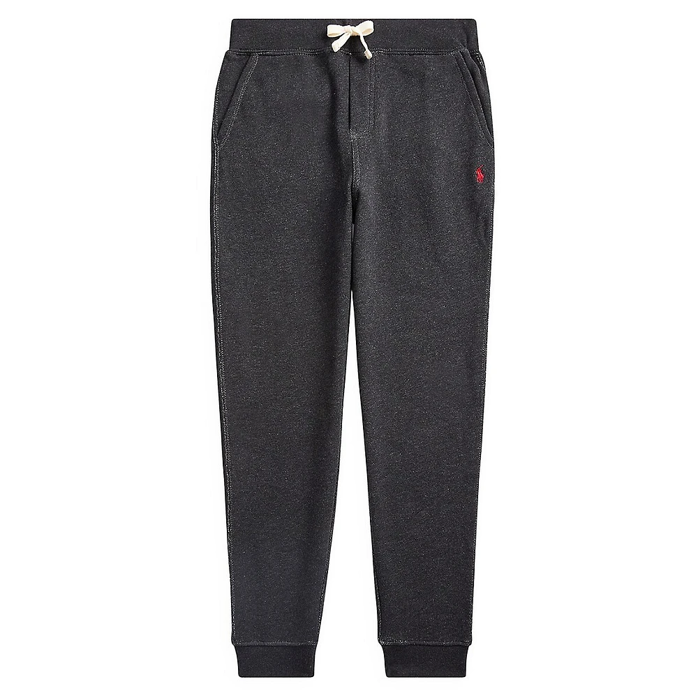 Boy's Logo Embroidered Jogger Pants