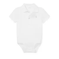 Baby Boy's Cotton Interlock Polo Bodysuit