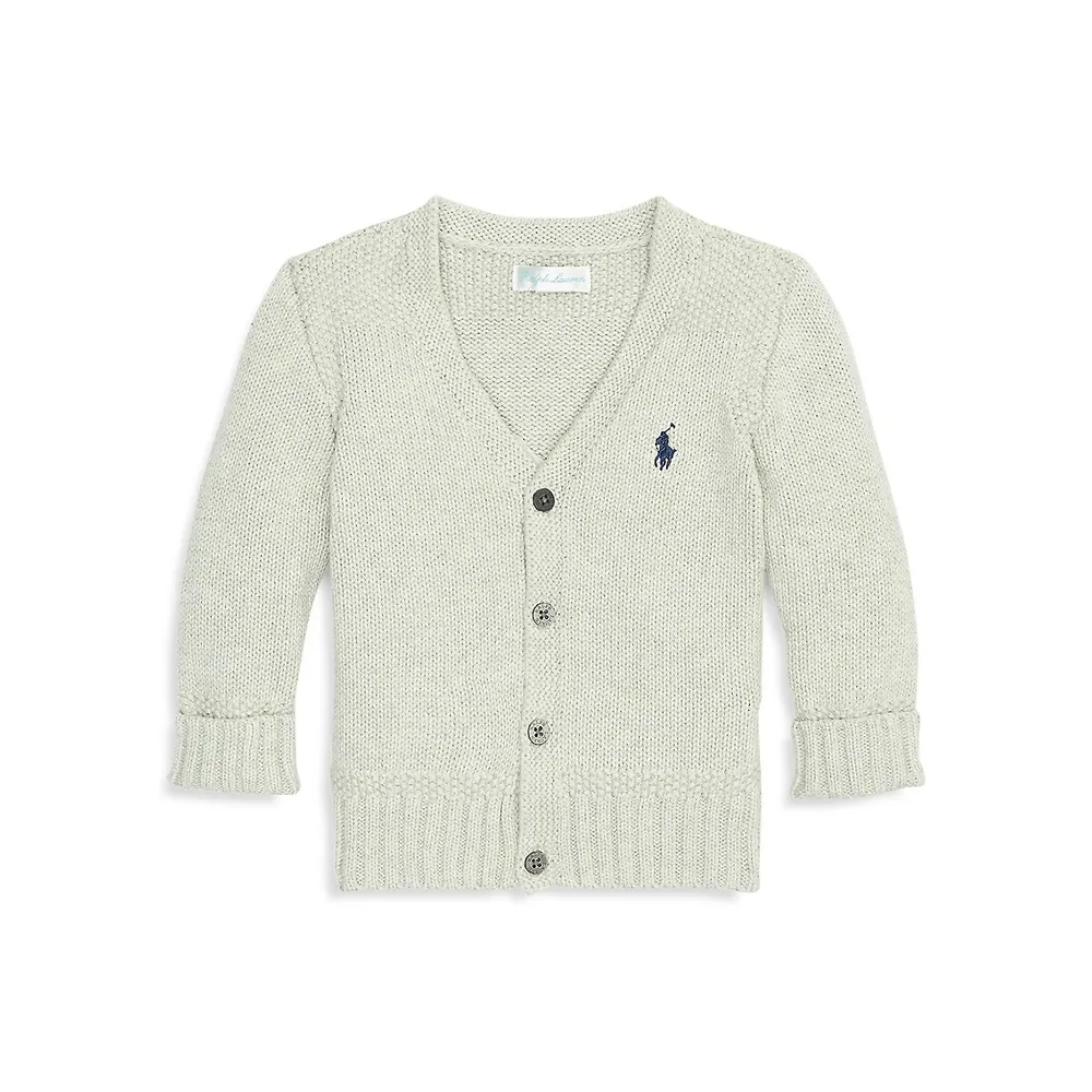 Baby Boy's Button-Front Cotton Cardigan