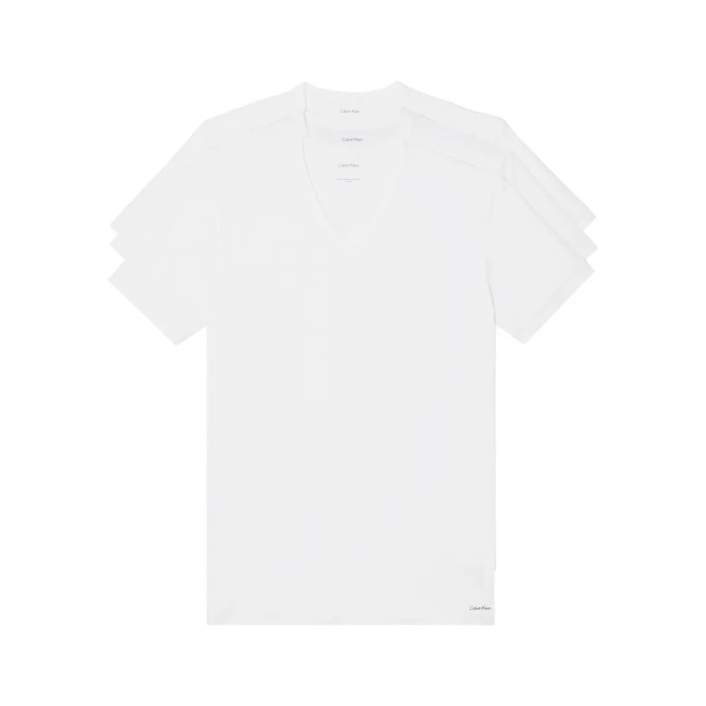Cotton Stretch 3-Pack V-Neck T-Shirts