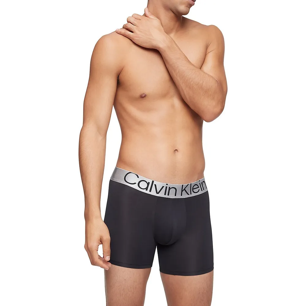 Steel 3-Pair Micro Boxer Briefs