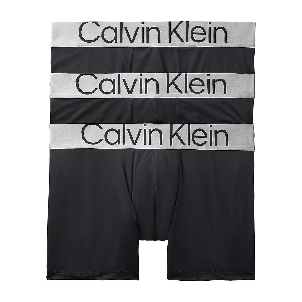 Steel 3-Pair Micro Boxer Briefs