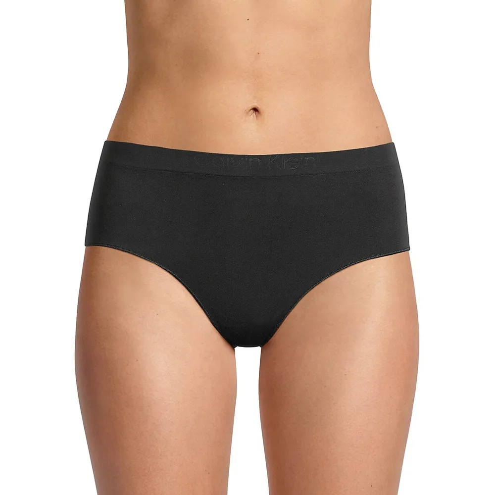 Calvin Klein Underwear HIGH WAIST HIPSTER - Briefs - black
