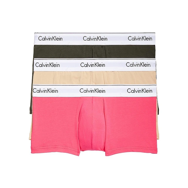 Calvin Klein Underwear 3-Pack Modern Cotton Stretch Low-Rise Trunks Set