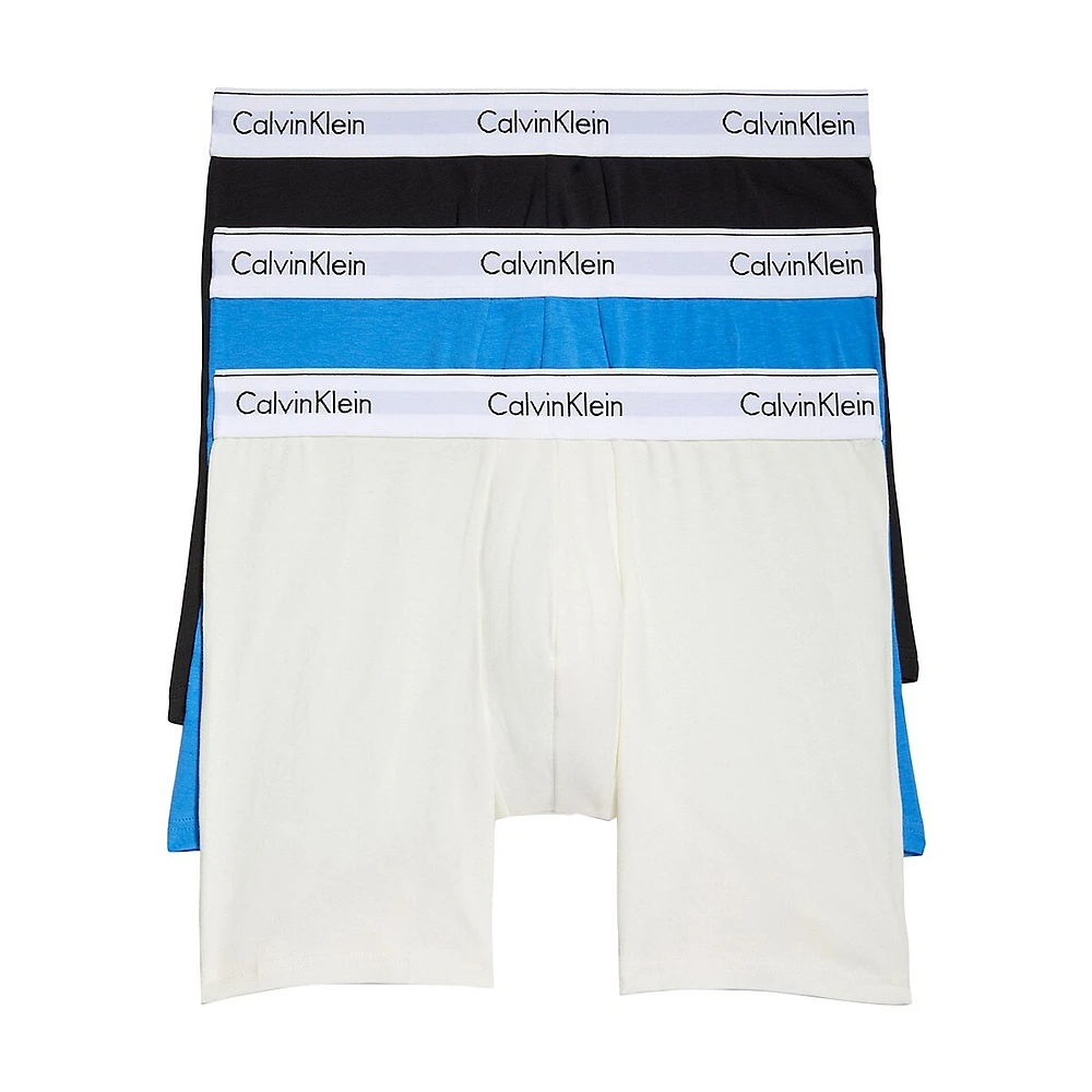 3-Pack Modern Cotton Stretch Boxer Briefs Set