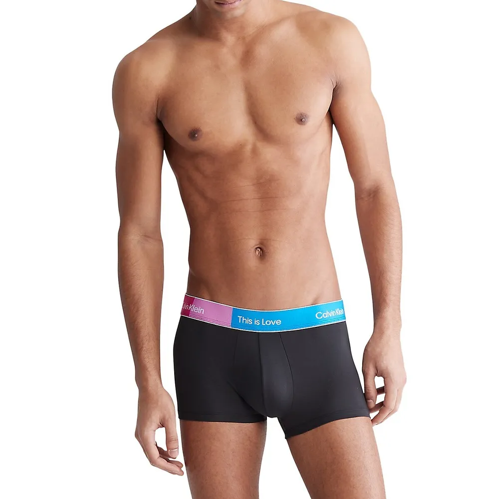 Calvin Klein Underwear Pride Edition This Is Love Micro Colourblock  Low-Rise Trunks